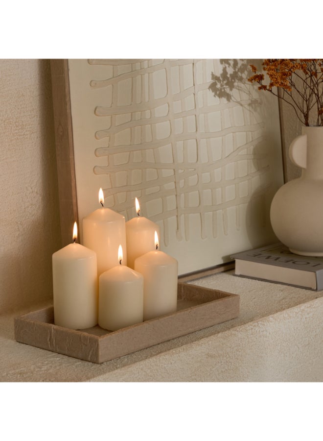 Home Box Luna 5-Piece Unscented Pillar Candle Set - Image 4